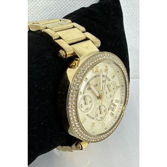 Michael Kors Parker MK5354 Women\'s Gold Stainless Steel Analog Dial Watch NUL5 main image 6